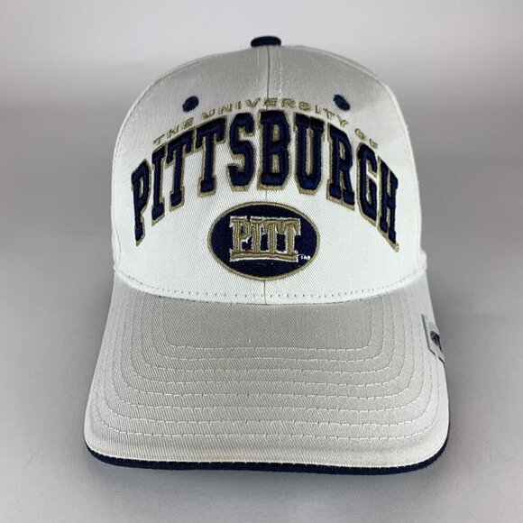 Pitt Panthers NCAA White Zephyr Strapback Adjustable Hat - Picture 2 of 5